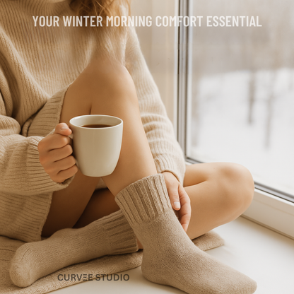 Premium Wool Blend Winter Socks — All-Day Warmth Without the Sweat