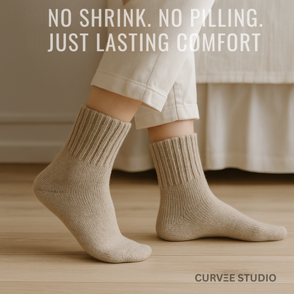 Premium Wool Blend Winter Socks — All-Day Warmth Without the Sweat