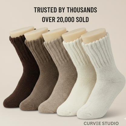 Premium Wool Blend Winter Socks — All-Day Warmth Without the Sweat